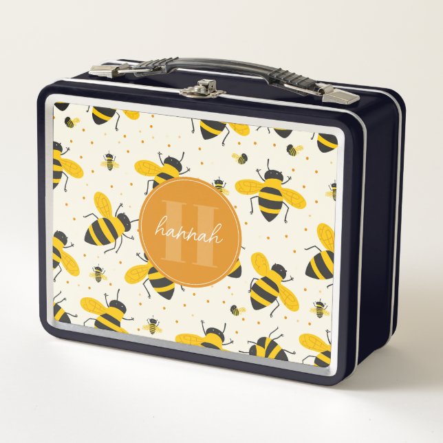 Box Boîte à lunch métallique Abeilles Capricieuses (Devant)