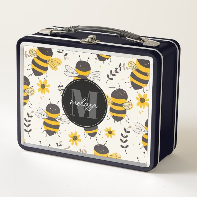 Box Boîte à lunch métallique Abeilles Capricieuses (Devant)
