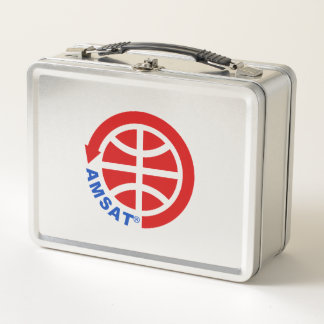 Box Boîte à lunch métallique avec logo rond AMSAT