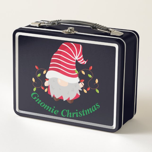 Box Boîte à lunch métallique Gnomie Noël (Devant)