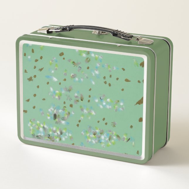 Box Boîte à lunch métallique pour oiseaux de forêt (Dos)