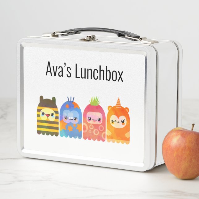Box Boîte à lunch mignonne personnalisée (En situation)