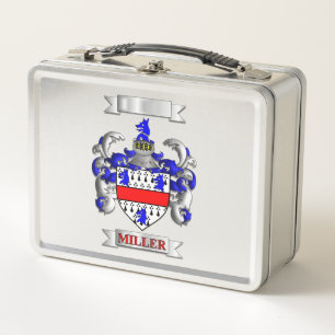 Box Boîte à Lunch Miller Famille Nom et Blason