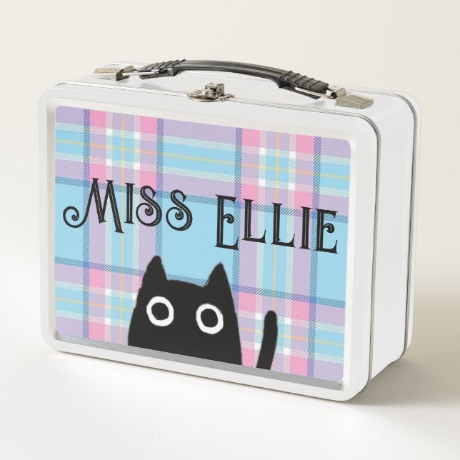Box Boîte à lunch Miss Ellie et Cat White (Devant)