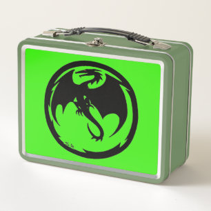 Box Boîte à lunch noire Dragon Green