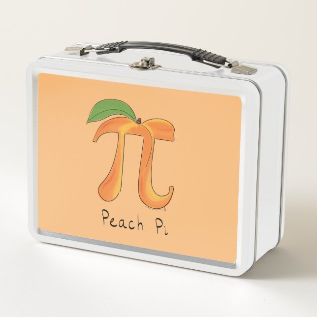 Box Boîte à lunch Peach Pi Cute Math Pi Day (Devant)