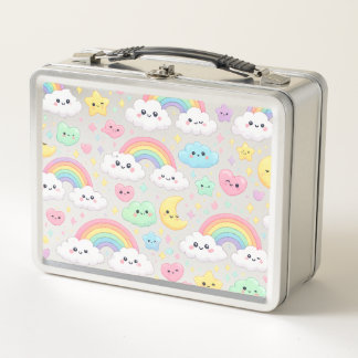 Box Boîte à lunch pour enfants arc-en-ciel Kawaii mign
