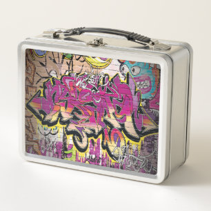 Box Boîte à lunch pour les arts du mot graffiti