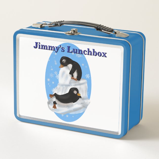 Box Boîte à lunch pour pingouins nappants (Devant)