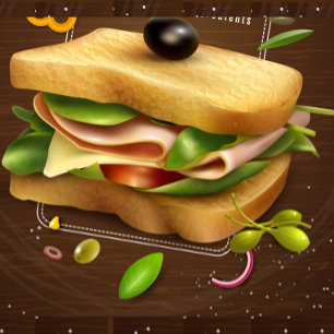 Box Boîte à lunch pour sandwich