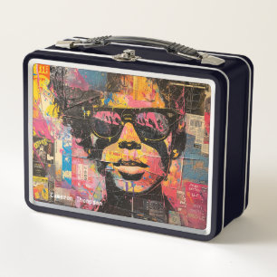 Box Boîte à lunch Retro 90s 80s Pop Art Vintage