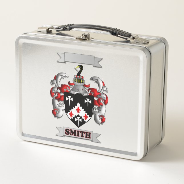 Box Boîte à Lunch Smith Nom de Famille et Blason (Devant)