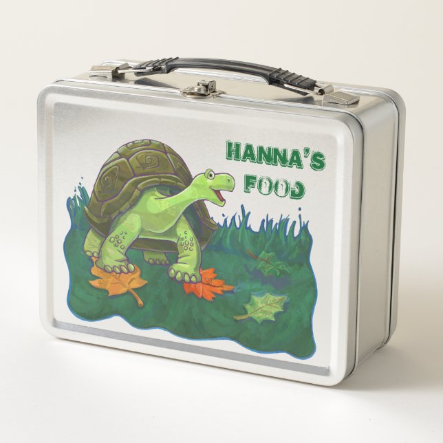 Box Boîte à Lunch Tortue Personnalisée Reculez (Devant)