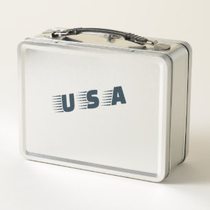 Box Boîte à lunch USA - Emballé avec style patriotique