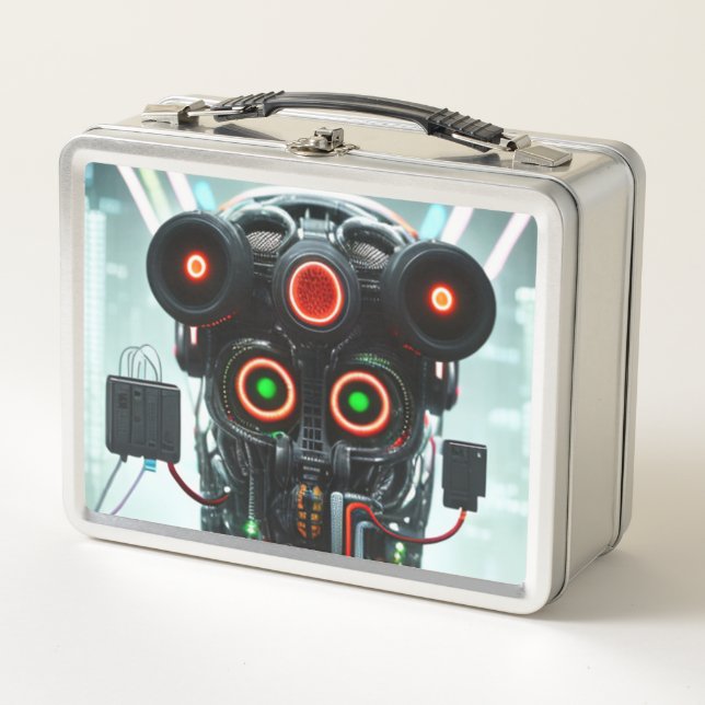 Box Boîtier à lunch en inox Robot 5 (Devant)