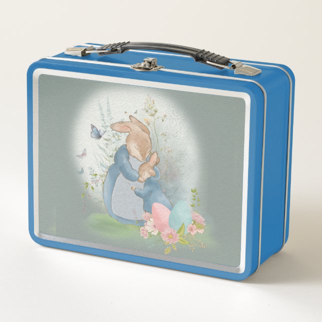 Box Bunny de Pâques Peter Métal Boîte à lunch (Devant)