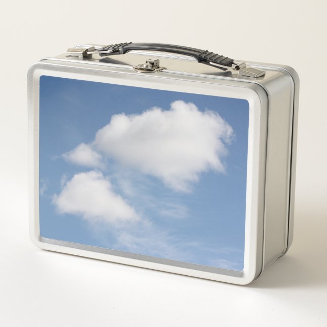 Box Clouds blancs Boîte à lunch en métal (Devant)