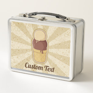 Box Coupe de crème glacée à deux boules Boîte à lunch 