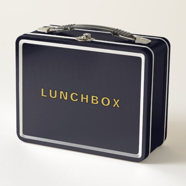 Box Créez une boîte à lunch unique avec votre texte (Devant)