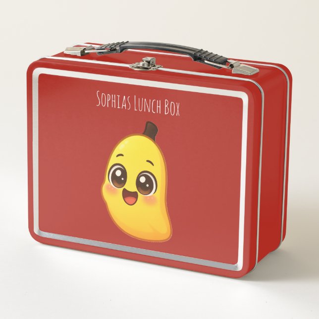 Box Cute Kawaii Banana Lunch Design (Devant)