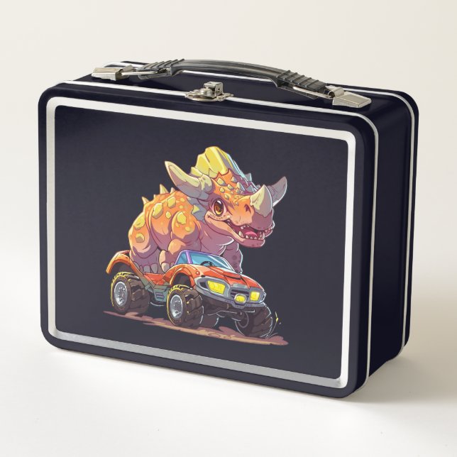 Box Dino on Wheels : Back to School Adventure Lunch Bo (Devant)