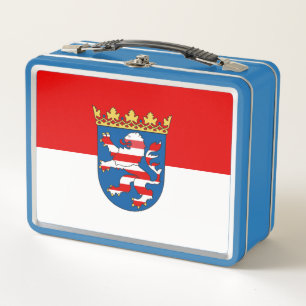 Box Drapeau de la boîte à lunch en métal Hesse