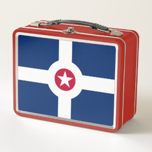 Box Drapeau d'Indianapolis, boîte à lunch en métal de 