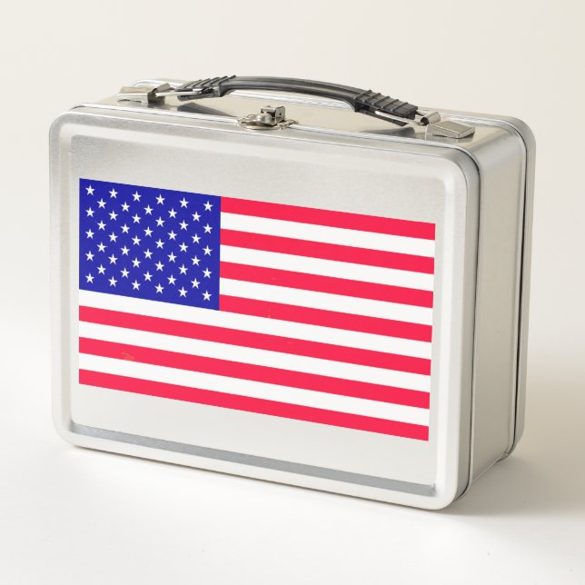 Box États-Unis Drapeau américain Boîtes à lunch inoxyd (Devant)