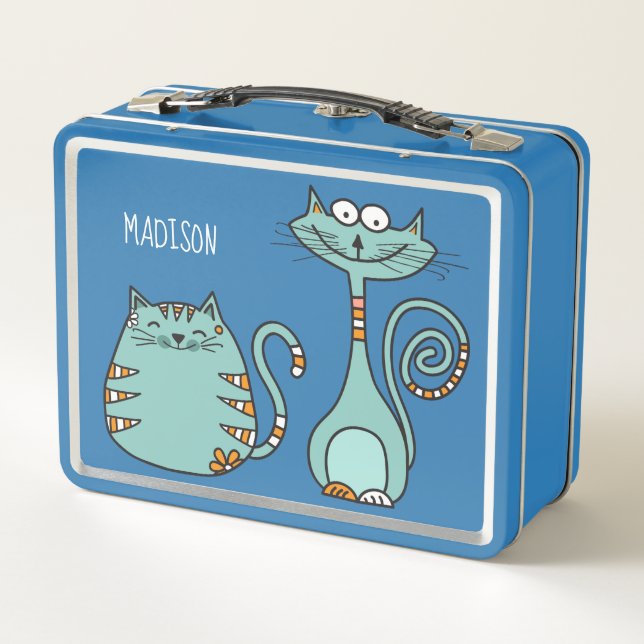 Box Happy Cats personnalisés boîte à lunch (Dos)