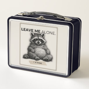 Box Laisse-moi tranquille Boîte à lunch Raton Laveur  