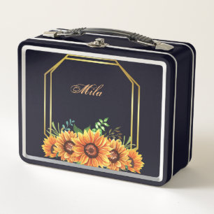 Box Mes fleurs de boîte douce, boîte à lunch noire