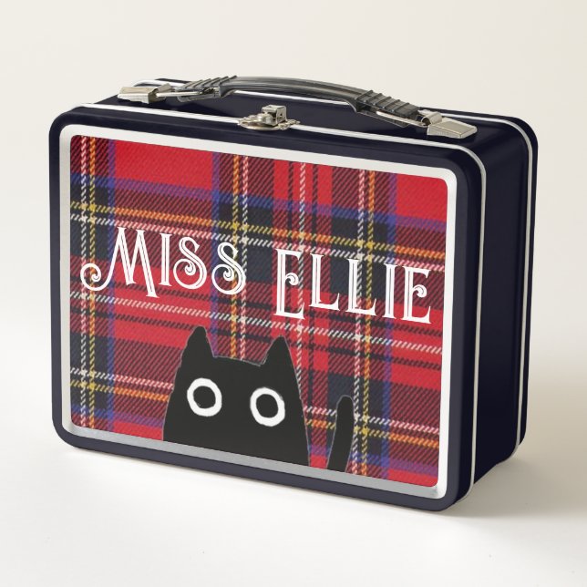 Box Miss Ellie et Cat Black Boîte à lunch (Devant)