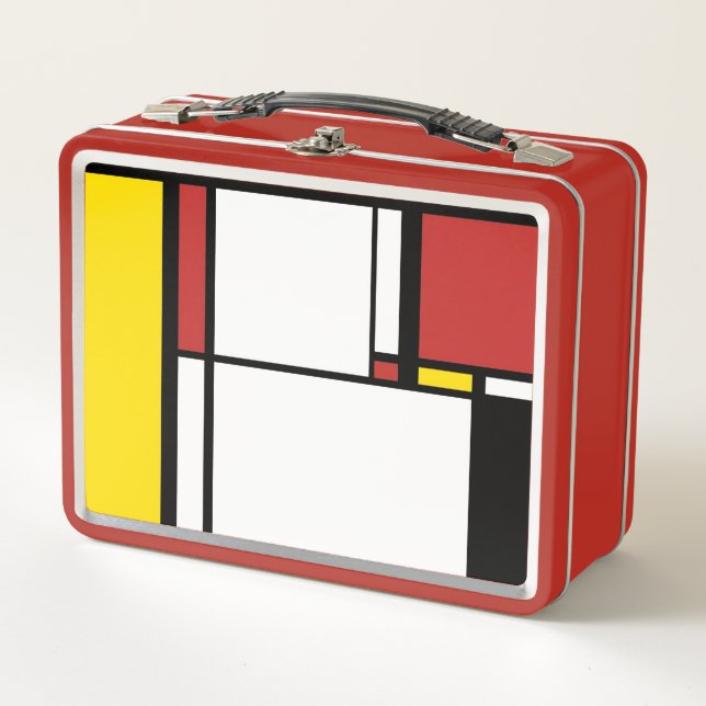 Box Piet Mondrian - Boîte à lunch / boîte à lunch art (Devant)