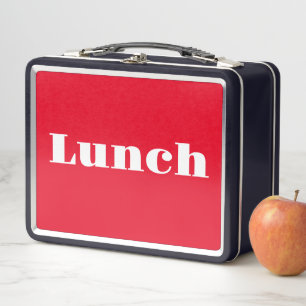 Box Retour À L'École LUNCH Logo Retro