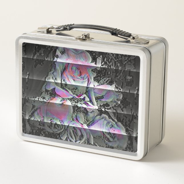 Box Techno Bouquet Boîte à lunch en métal (Devant)