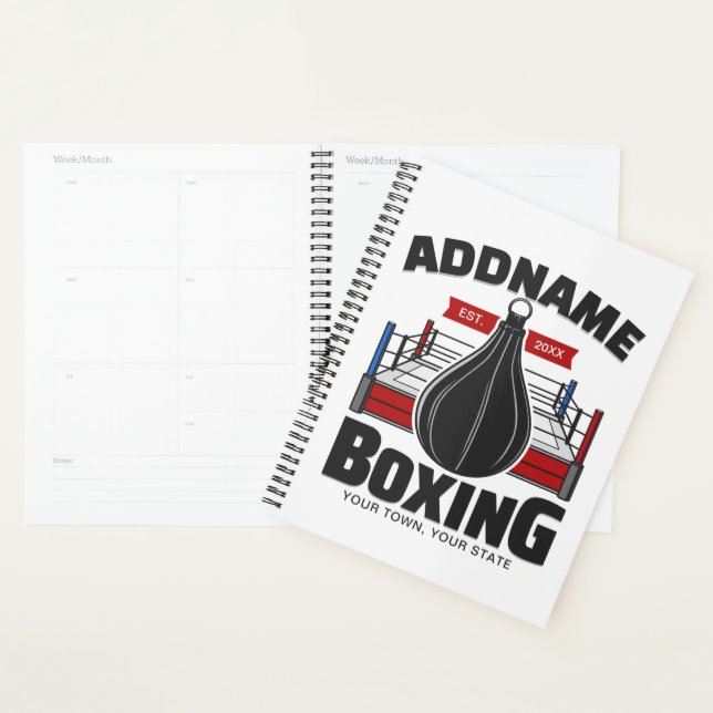 Boxe Anneau AJOUTER NOM Boxer Gym Speed Sac (Devant avec enveloppe)