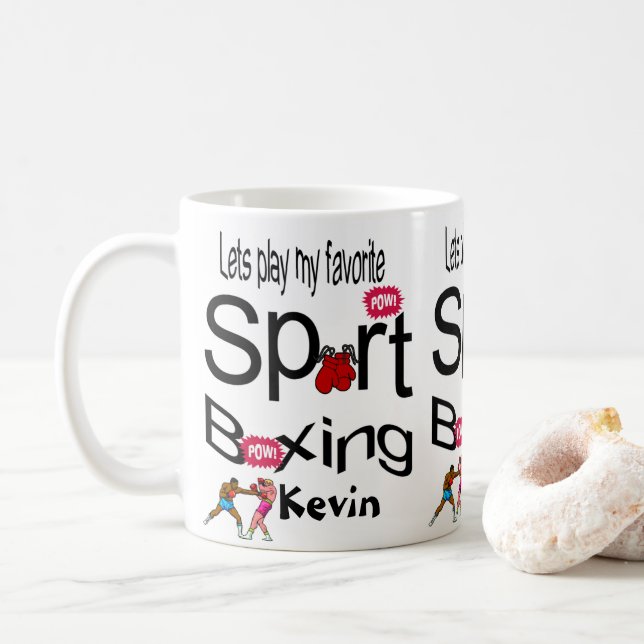 Boxe Mugs Sports (Avec donut)