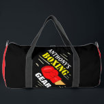 Boxe Personnalisée Sac Duffel<br><div class="desc">Joli sac duffel de salle de sport de boxe classe. Entièrement personnalisable pour modifier du texte,  ajouter des logos,  des images,  du texte,  etc. Bon appétit !</div>
