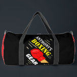 Boxe Personnalisée Sac Duffel<br><div class="desc">Joli sac duffel de salle de sport de boxe classe. Entièrement personnalisable pour modifier du texte,  ajouter des logos,  des images,  du texte,  etc. Bon appétit !</div>