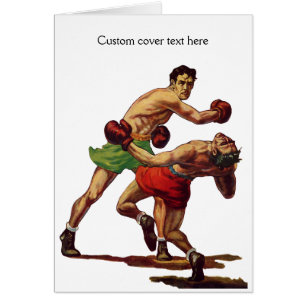 Boxe sportive vintage, Boxers dans un combat