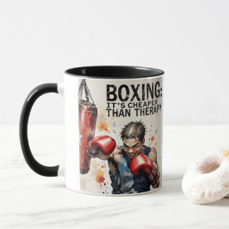 « Boxe - Tasse « C'est moins cher que la thérapie 