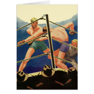 Boxe vintage, Boxers pendant un match