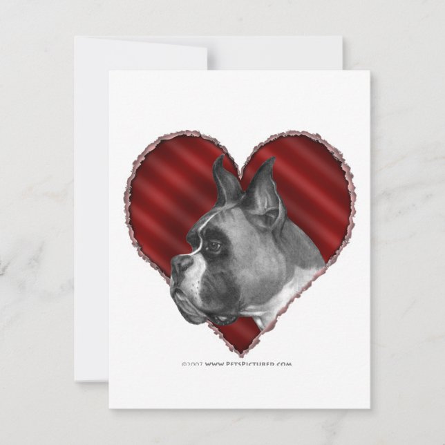 Boxer avec coeur (Devant)