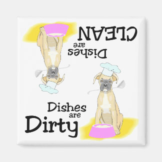 Boxer Chef Vaisselle Magnet