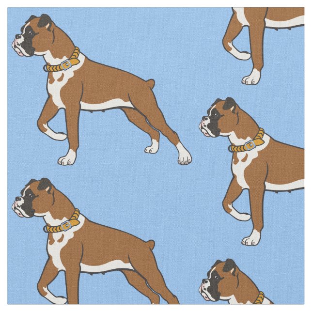 boxer chien race tissu (Fermer)
