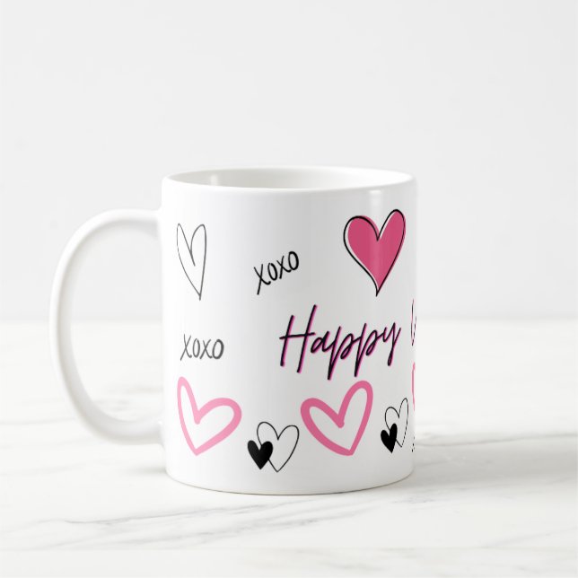 Boxer Chien Valentine's Day mug (Gauche)