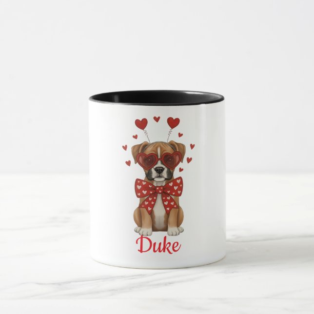 boxer dog coffee mug Valentine's Day 2026 (Centre)