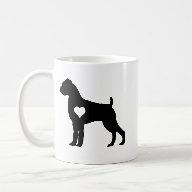 Boxer Dog Mug Gift (Gauche)