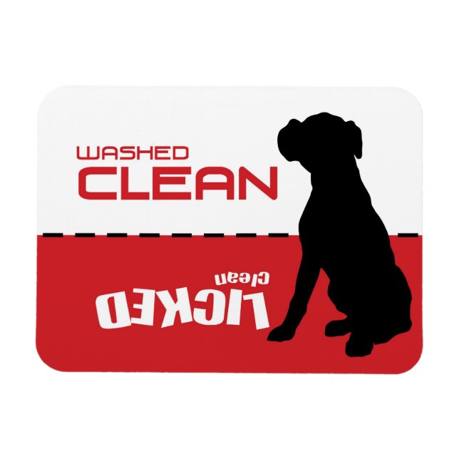 Boxer Dog, Puppy lave-vaisselle Magnet - Licencié  (Horizontal)