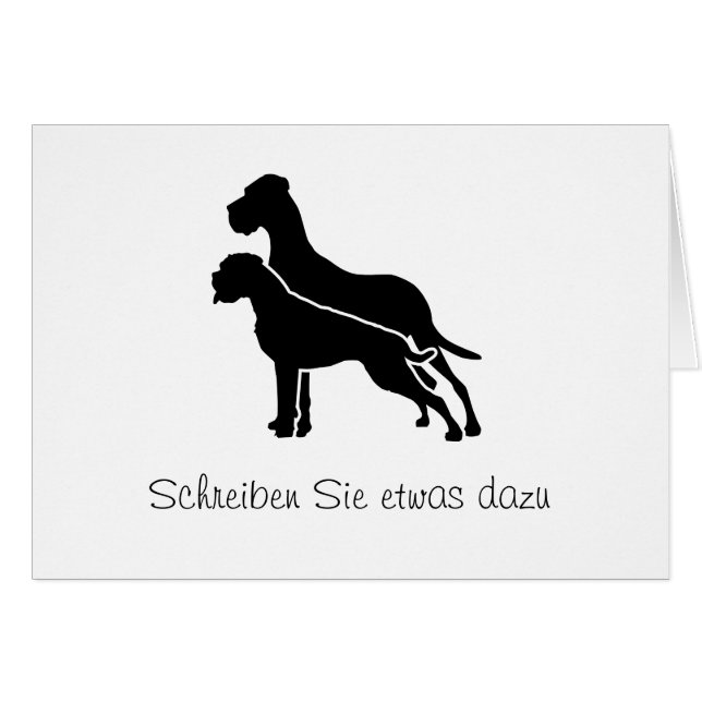 Boxer et Great Dane (Devant horizontal)